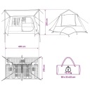 Намети Vidaxl Туризм 182 Cm 400 X 278 X