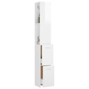 vidaXL Kúpeľňová skrinka, vysoký lesk, biela, 25x26,5x170 cm Kód výrobcu 808437