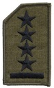 Stopień, oznaka na czapkę służbową letnią Straży Granicznej - kapitan Waga produktu z opakowaniem jednostkowym 0.014 kg