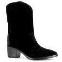 CARINII B5539 КОВБОЙСКИЕ БОТИНКИ, ЗАМШЕВАЯ КОЖА, ЧЕРНЫЕ