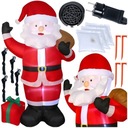 БОЛЬШОЙ САНТА НАДУВНОЙ, С ПОДСВЕТКОЙ, САМОНАДУВАЮЩИЙСЯ СВЕТОДИОД, 180 СМ XXL