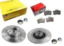ДИСКИ + ПОДШИПНИКИ и АБС и ЗАДНИЕ КОЛОДКИ RENAULT MEGANE 3 III FLUENCE ABS