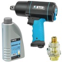 ПНЕВМАТИЧЕСКИЙ УДАРНЫЙ КЛЮЧ ДЛЯ КОЛЕС 2200НМ С МАСЛОМ VG-32 1Л И МАСЛЕНКОЙ