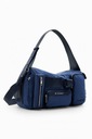 DESIGUAL veľká kabelka taška VRECKÁ tmavo modrá Veľkosť nešpecifikovaná