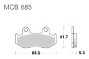 TRW PLAQUETTES FREIN MCB685SRMphoto 10