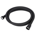 Душевой шланг из сплошного черного матового ПВХ, чердак 150 см.