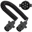 СПИРАЛЬНЫЙ КАБЕЛЬ ДЛЯ ПРИЦЕПА QLYS-S 7 PIN, 12 В, 3 м