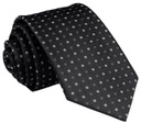 ЖАККАРДОВЫЙ классический мужской галстук черный rc101