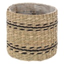 SZALMA FONOTT VIRÁGTARTÓ KASPÓ SZETT VIRÁGTARTÓ 2 db-os SZALMA BOHO Anyag rattan