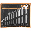 КЛЮЧИ КОМБИНИРОВАННЫЕ 6-32мм ОТКРЫТЫЕ КОЛЬЦЕВЫЕ 12 шт.