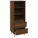 vidaXL Vysoká skrinka, hnedý dub,40x36x110 cm,materiál na báze dreva Výška nábytku 110 cm