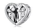 CHARMS ZAWIESZKA RODZINA CHARMS FAMILY CHARMS SERCE CHARMS MAMA TATA DZIECI
