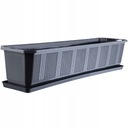 БАЛКОННЫЙ ЦВЕТОЧНЫЙ ГОРШОК + ПОДСТАВКА 80 СМ ГРАФИТ