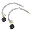 2PCS RV ШЛАНГ Z MIERNIKIEM 1/4IN SAMIEC NPT QCC TYPE1 ВПУСК 350 PSIG 15 43  (17907933303) фото min 5