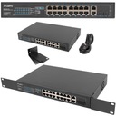 ПЕРЕКЛЮЧАТЕЛЬ LANBERG 16X100MB POE+/2XCOMBO СТОЙКА 19