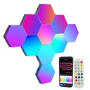10 ШЕСТИГРАННЫХ СОТОВЫХ ЛАМП RGB ДИСТАНЦИОННОГО УПРАВЛЕНИЯ ПРИЛОЖЕНИЕМ USB