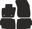 Коврики BASIC черные велюровые: Ford Mondeo MK5 седан, универсал 2015-