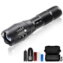 МОЩНЫЙ ВОЕННЫЙ ФОНАРЬ CREE XML-T6 ZOOM, ДАЛЬНОСТЬ 1 КМ