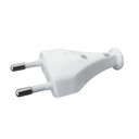 ВИЛКА плоская ПРЯМАЯ, белая WT-1001-B 10А