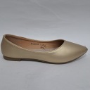 Удобные золотые балетки 37 размера.