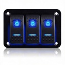 ПЕРЕМИКАЧ PANELSTEROWANIA DO LODZI 3X BLUE LED (СВІТЛОДІОД) 12-24V 1SZT.  (18699861271) фото min 11