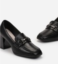 ЧЕРНЫЕ ТУФЛИ ИЗ КОЖИ GOODIN FL412 Cisara R 38