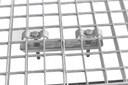 Решетка WEMA 900x900 | оцинкованный | полоса 30х2 мм | металлическая платформа