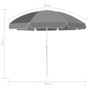 Пляжні Парасольки Vidaxl Сірий 300 Cm