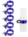5x СОЕДИНИТЕЛЬ CLAMP CLAMP CLAMP ДЛЯ ШЛАНГА INTEX BESTWAY POOL Ø 32 мм