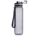 Tréningová fľaša na vodu plastová 1L sivá Prevažujúcy materiál plast