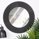 Зеркало НАСТЕННОЕ, черное, подвесное круглое, в черной декоративной раме, 48 см