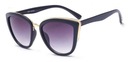 Женские черные элегантные классические солнцезащитные очки «кошачий глаз»