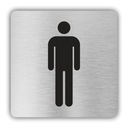 Знак-пиктограмма МУЖСКОЙ ТУАЛЕТ 8х8 см ТМ2