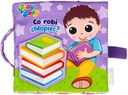Мягкая книга JOLLY «Что делает мальчик» Сенсоры