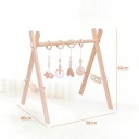 Дерев'яна гімнастична стійка Baby Gym розвиваюча для немовлят