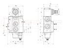 DISTRIBUTOR HYDRAULIC 1 SEKCYJNY 40L P40 + PRZYLACZA 22/18 HYDROLIDER 