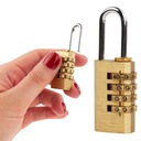 KŁÓDKA WALIZKOWA ZATRZASKOWA NA SZYFR KOD 4 CYFRY MOSIĘŻNA DO BAGAŻU PLECAK