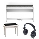 ROLAND F701-WH ЦИФРОВОЕ ПИАНИНО + ДЕРЕВЯННАЯ СКАМЬЯ + НАУШНИКИ – КОМПЛЕКТ