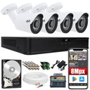 МОНИТОРИНГ 4 ВНЕШНИХ КАМЕРЫ 8MPX IR20 P2P 1TB