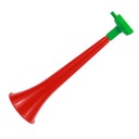 TRĄBKA KIBICA CZERWONO-ZIELONA::NA MECZ::NA STRAJK::WUWUZELA::BARDZO GŁOŚNA