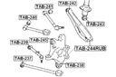 FEBEST BLOQUE SILENCIOSO CZOPU TRASERO TOYOTA CROWN GRS202 2010.09-2012.12 