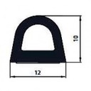 ПРОКЛЕЙКА САМОКЛЕЯЩАЯСЯ, ЧЕРНАЯ, ДВЕРЬ, ОКНО, 12x10 мм