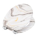 DESKA WC SEDESOWA KLOZETOWA TOALETOWA WOLNOOPADAJACA UNIWERSALNA TWARDA MDF