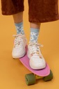 Ponožky dámske sedmokrásky veľkosť 31-34 Strih ponožky
