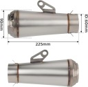 VERSATILE MUFFLER EXHAUST DO MOTORCYCLE SPORTY BASS ARROW + STICKER  photo 5