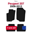 КИЛИМКИ ВЕЛЮРОВІ BASIC ЧОРНІ DO: PEUGEOT 207 SW, KOMBI, ХЕТЧБЕК (2006-2  (17998655625) фото min 16
