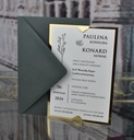 Приглашения на свадьбу золотое зеркало с зеленым конвертом ПРИМЕРЫ РЕАЛИЗАЦИИ.
