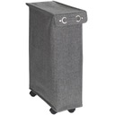 УЗКАЯ МОБИЛЬНАЯ СУПЕРТОНКАЯ КОРЗИНА ДЛЯ БЕЛЬЯ 43 Л WENKO