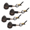 4PCS MOTOCYCLETTE TURN SIGNAL LIGHT 13LED 4 CONDUITES DE DÉRIVATION VINTAGE PHARE GTphoto 9