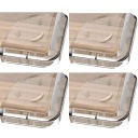 4x УГЛОВАЯ ЗАЩИТА ДЛЯ КРАЯ МЕБЕЛИ, ШКАФА, УГЛОВАЯ ЗАЩИТА ДЛЯ СТОЛИКА